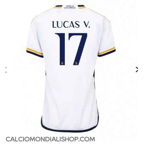 Maglie da calcio Real Madrid Lucas Vazquez #17 Prima Maglia Femminile 2023-24 Manica Corta